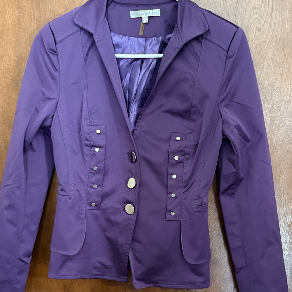 Lucy Paris Deep Purple Blazer
